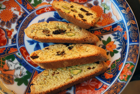 Picture of Pistachio Biscotti with Dried Cherries