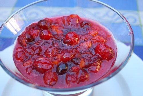 Picture of cranberry sauce