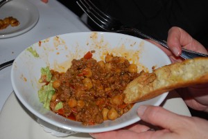 Picture of Moroccan spicy lamb chili at Le Marais