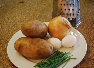 Picture of Chanukah Potato Latkes Ingredients