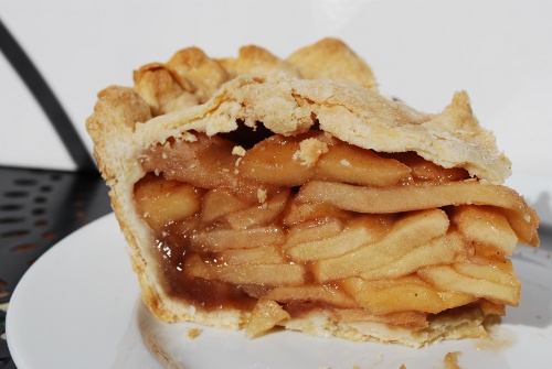 Picture of a Slice of Pink Lady Apple Pie
