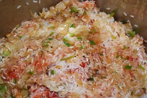 Picture of Rice with Tomato and Onions aka Arroz