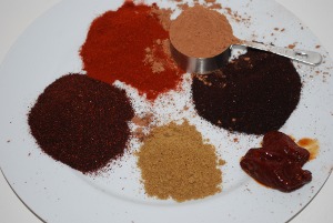 Picture of Spices for Seven Spice Turkey Chili