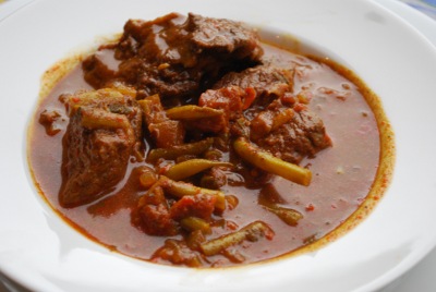 Picture of Green Bean and Tomato Stew aka Fasoulia con Tomat y Carne