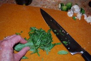 Picture of Chopped Basil Leaves
