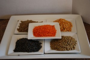 Picture of Different Kinds of Lentils
