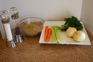 Picture of Ingredients for Weekday Lentil Soup