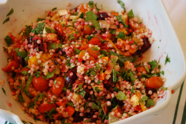 Greek Salad wild rice w grilled vegies 006