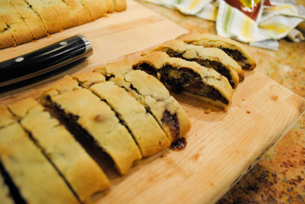 nutella cookies black cherry marzipan tart 041