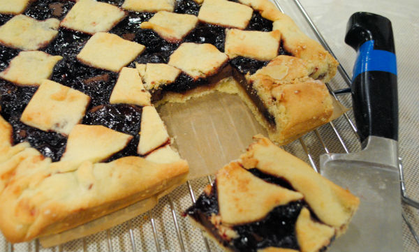 nutella cookies black cherry marzipan tart 025