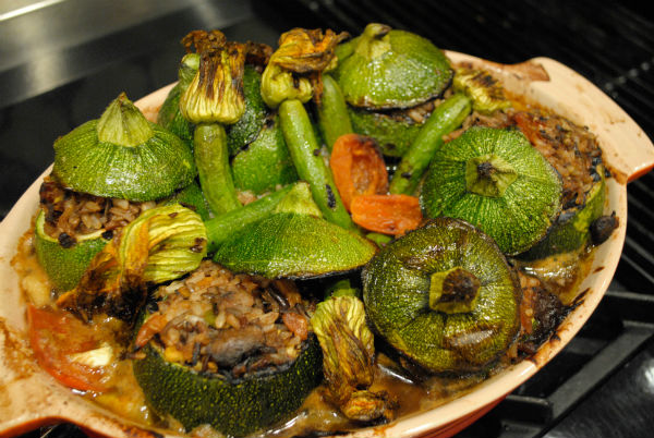 Juicing and stuffed zuchinni 035