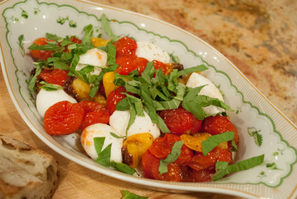 Portobella and roasted tomatoes for Shavuot 015